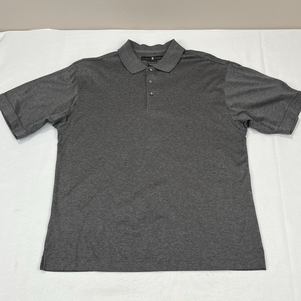 Nike X Tiger Woods Polo Shirt Mens M Gray Golf Classic Casual